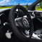 Breathable Stretch Elastic Steering Wheel Cover, Cool in Summer and Warm in Winter, Soft Microfiber Ice Silk Cloth Fabric, Universal 14.5-15 in, F...