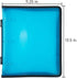 JAM PAPER Plastic Zipper 1 inch Binder - Blue 3 Ring Binder - Sold Individually...