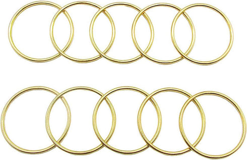 10 Pcs 2 inch Gold Metal Hoop Ring Macrame Ring for Dream Catcher Crafts Decoration DIY Projects...