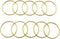 10 Pcs 2 inch Gold Metal Hoop Ring Macrame Ring for Dream Catcher Crafts Decoration DIY Projects...