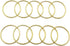 10 Pcs 2 inch Gold Metal Hoop Ring Macrame Ring for Dream Catcher Crafts Decoration DIY Projects...