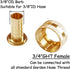 Solid Brass Garden Hose Repair Connector with Clamps, Fit for 3/8" Garden Water Hose Fitting, 3/4"GHT Male and Female Garden Hose Fitting, 2 Set...