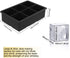Ice Cube Trays Large Size Flexible 6 Cavity Ice Cube Square Molds for Whiskey and Cocktails, Keep Drinks Chilled (2Pcs)...
