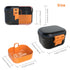 ARGOMAX Leak Proof Denture Bath Cup, Portable Soaking Denture Box, Denture Bath Case with Strainer, for Dentures and Braces (Black + Orange)....