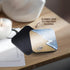 3dRose Print of Beach Shore with Enjoy and Flip Flops - Soft Coasters, Set of 8 (CST_214442_2)...