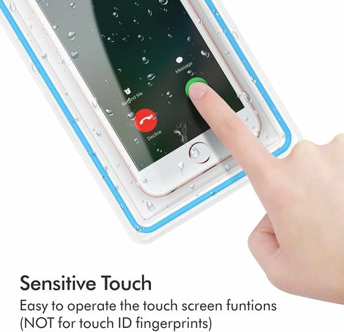 Universal Waterproof Phone Pouch, 4 Pack Waterproof Phone Case with Lanyard Protector for iPhone 16 15 14 13 12 Pro Max XS Plus Samsung Galaxy Not...