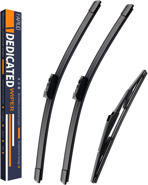 Replacement for Lexus NX200t/NX300/NX300h 2015 2016 2017 2018 2019 2020 2021 Silent Wipers -FAPIUO Front and Rear Windshield Wipers 26"/16"+12" Fu...
