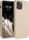 kwmobile Case Compatible with Apple iPhone 12 / iPhone 12 Pro Case - Slim Protective TPU Silicone Phone Cover - Mother of Pearl...