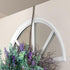 Haute Decor HighProfile Curved Wreath Hanger (Brushed Nickel) - Strong Metal Over The Door Wreath Holder Hook for Doors with Raised Features and T...