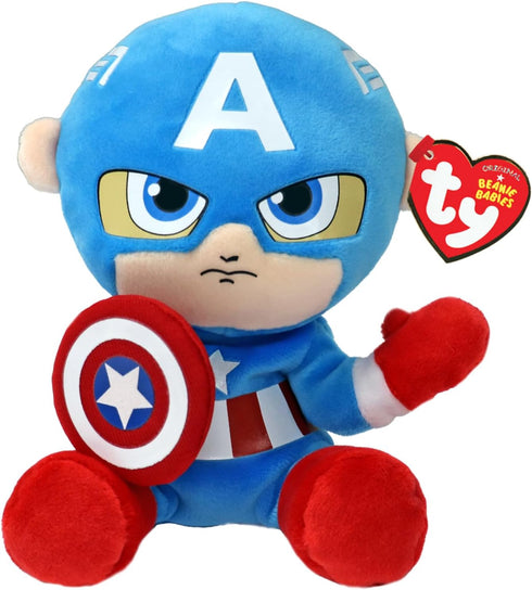 TY Beanie Babies Captain America (Soft Body) - 6"...