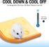 Ceramic Hamster Bedding,Rabbit Cooling Pad/Summer Heat Dissipation Plate,Pet Cooling Mat for Rabbits/Guinea Pig/Dwarf Hamster/Gerbil/Chinchilla/Bu...