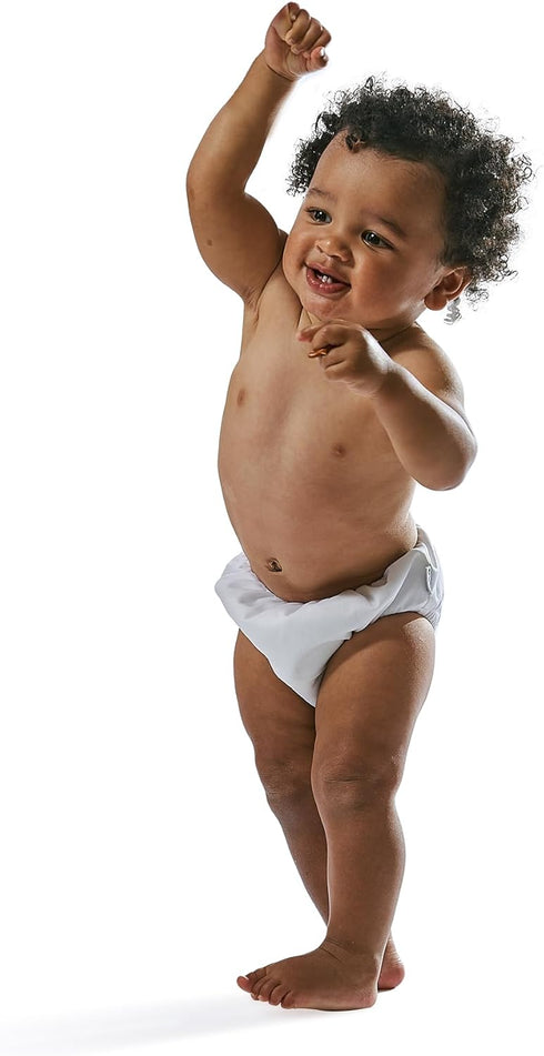 Green Sprouts Baby Girls Pull-Up Reusable and Toddler Swim Diaper, Navy Blooms, 2-3T US...