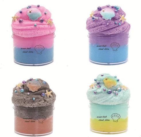 Fluffy Cloud Slime for Kids DIY Adults Stress Relief Toy Super Soft Non-Sticky Educational Game Family Interaction Brain Intellectual Toy for Chil...