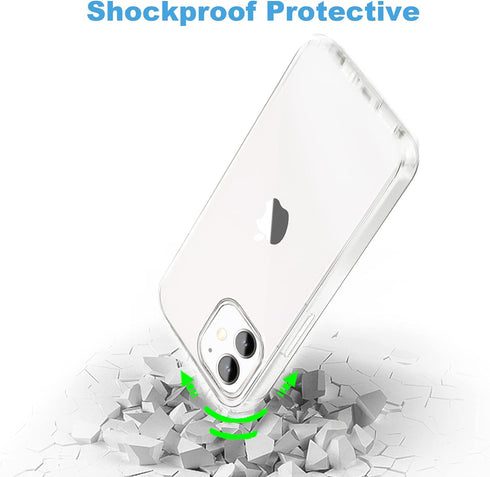 Compatible with iPhone 11 Case, Clear TPU Phone Cases Shockproof Bumper Cover Anti-Scratch Protective Slim Thin Crystal Phone Case for 11 6.1inch...
