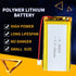 3.7V 1800mAh 653570 Lipo Battery Rechargeable Lithium Polymer ion Battery Pack with JST Connector...