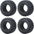 4pcs 1.0" Crawler Tires Micro Rubber Tires for SCX24 Gladiator Bronco C10 JLU Deadbolt B17 Axial 1/24 RC Crawler Car (54 mm)...