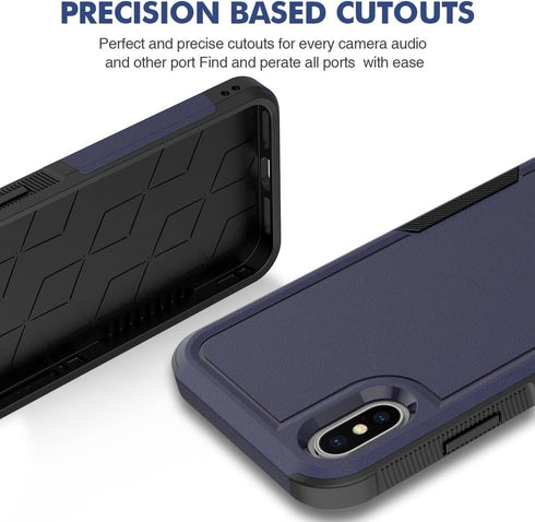 iPhone Xs Max Case 6.5 inch, Shockproof, Strong and Durable Phone Protective Case, Blue...