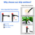 50 Pcs Drip Irrigation Emitters with Lock, Adjustable 360 Degree Water Flow Irrigation Drippers for 1/4 inch Tubing, Garden Irrigation Sprayers fo...