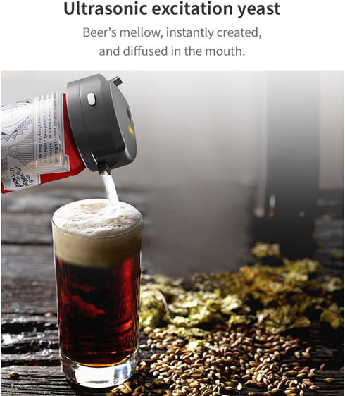 Can Beer Foam Maker - Awesome Compact Gift for Beer Lover, Mini Kegerator for Home, Ultra Fine Foam Enhance & Keep Beer Taste Longer. Awesome gift...