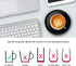 BESTINNKITS Smart Coffee Cup Warmer Set, Auto On/Off Gravity-induction Mug Office Desk Use, Candle Wax Cup Warmer Heating Plate (Up To 131F/55C), ...