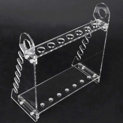Pipette Rack, Organic Glass Trapezoid Pipette Supporting Holder Pipette Bracket with 1.5cm Hole...