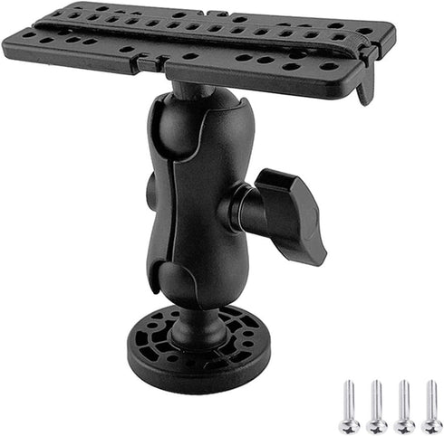 CALIDAKA Fish Finder Mount Base, Ball-Mount Fish Finder Mount, 360 Degree Rotation Fish Finder Holder, Universal Marine Electronic Fish Finder Mou...