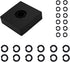 ( 12+12 Sets 1/2” & 3/8" Impact Retaining Ring Clip Friction Ring Hog Ring with O-Ring for Milwaukee Electric Pneumatic Type Impact Wrench, Includ...