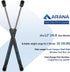 ARANA C16-03795 Gas Struts 12 inch, C16-09903 12 inch 24LB/107N Gas Shock Spring Lift Supports for Leer are Camper Shell Topper Window Truck Canop...