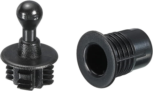 MECCANIXITY Speaker Grill Guides Plastic Black Ball Socket Type Dia 11mm for Speaker Parts Accessories Pack of 8...