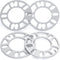 dynofit Universal 5mm Wheel Spacers for 98-120 Multiple Bolts Pattern, Pack of 4 Thin Aluminum Shims Hubcentric Spacer for 4 Lug and 5 Lug Wheels/...