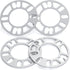 dynofit Universal 5mm Wheel Spacers for 98-120 Multiple Bolts Pattern, Pack of 4 Thin Aluminum Shims Hubcentric Spacer for 4 Lug and 5 Lug Wheels/...