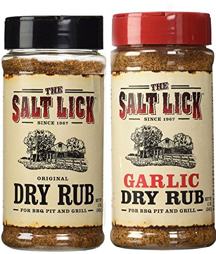 Salt Lick Double Rub Assortment, one each of Original Dry Rub and Garlic Dry Rub...