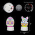 DRomance Easter Flameless Votive Candles with Timer Battery Operated LED Flickering Tea Lights Candles Long Lasting 300 Hours 3 Colorful Bunny and...