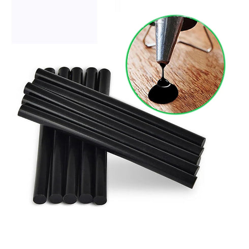 Black Hot Glue Sticks 20Pcs for Mini Glue Gun Repairing Tool- 0.27“ Diameter X7.87" Long for Gluing Projects,Car Dent Repair, Handiraft DIY, Artif...
