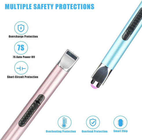 Electric USB Rechargeable Lighter Arc Long Lighter Flameless...