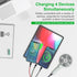 iPhone Charging Multi 4-in-1 USB Long Cable,3M/10Ft Nylon Braided Universal Phone Charger Cord USB C/Micro USB/Lightning*2 Connector Adapter for i...