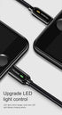 mcdodo Power Off/On Smart LED Auto Disconnect and Auto Recharge Nylon Braided Sync Charge USB Data 4FT/1.2M Cable Compatible with Phone 14/13/12/1...