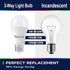3 Way Light Bulbs 30 70 100 Watt Equivalent 2700K Soft White A19, Incandescent Replacement,6/10/15w Energy Saving LED Bulb,Three Way Light Bulbs, ...