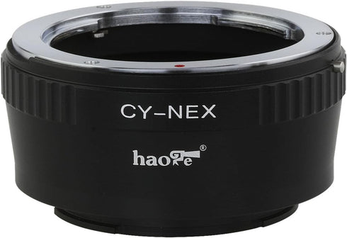 Haoge Lens Mount Adapter for Contax Yashica C/Y CY Mount Lens to Sony E Mount NEX Camera as a3000 a3500 a5000 a5100 a6000 a6400 a6500 A7 A7R A7S A...