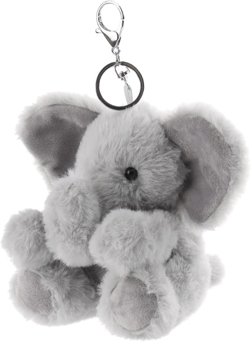 Apricot Lamb Cute Toys Plush Gray Elephant Stuffed Animal Soft Keychain for Kids Bag, Purse, Backpack, Handbag (6 Inches)...