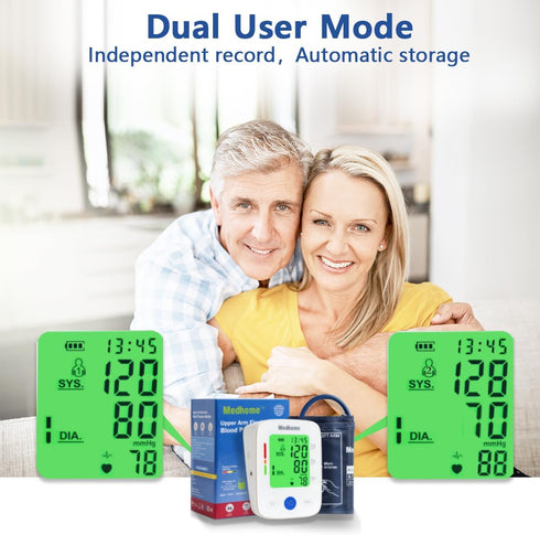 Blood Pressure Monitor for Home Use Upper Arm,Medhome blood pressure machine Upper Arm Large Cuff(8.7"-16.5" Adjustable),automatic high blood pres...