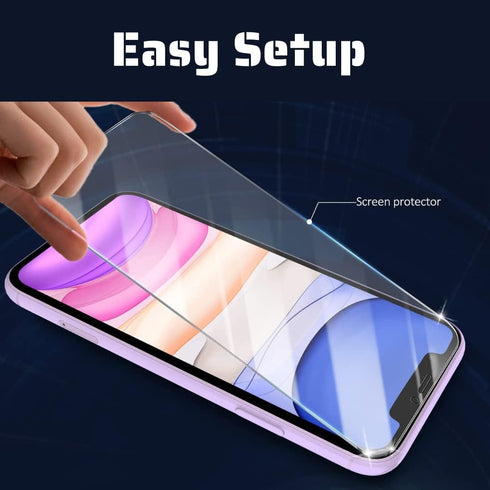 Compatible for iPhone 12 Screen Protector for iPhone 12 Pro Screen Protector, Tempered Glass Film for Apple iPhone 12 and iPhone 12 Pro, 3-Pack Cl...