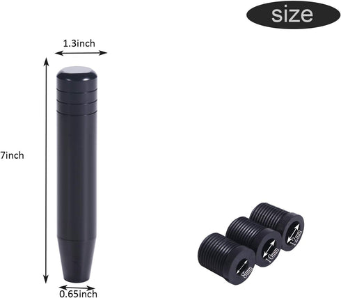 Long Shift Knob Extension Shifter Handle Aluminum Alloy Gear Stick Transmissions Weighted Shifting Lever Universal Fit Most Manual Automatic Cars ...