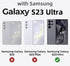 for Samsung Galaxy S23 Ultra 5G Case, Aluminum Metal Gorilla Glass Waterproof Shockproof Military Heavy Duty Sturdy Protector Cover Hard Case,with...
