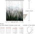 RosieLily Mountain Shower Curtain Misty Forest Tree Foggy Shower Curtain for Bathroom with Hooks Cool Nature Scenery Landscape Bathtub Decor 60 in...