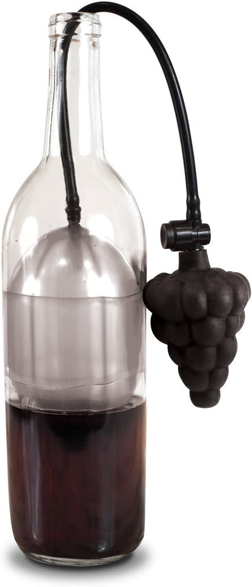 Wine Preserver (Charcoal): Wine Saver, Saves Red and White Wine, Reusable Stopper Sealer, Seen On Shark Tank...