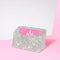 TISHAA Business Card Holder Stand - Bling Name Cards Office Desk Desktop Table Top Organizer Luxury Display Pocket Case Accessories White Crystal ...
