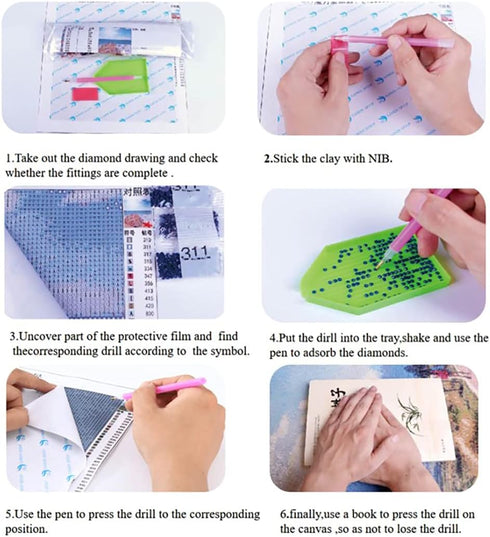 5D Diy Diamond Painting Kits 16X20 inch /40X50cm Round Drill Rhinestone Embroidery for Wall Decoration...