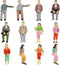P25S 12pcs All Seated 1:25 Painted Passengers Figures G Scale Person for Model Railway Trains...