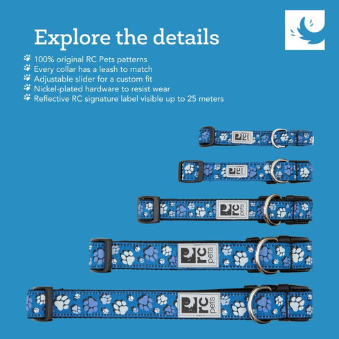 RC Pet Products 3/4" Fashionable, Functional Fun, Clip Collar | Small, Outer Space...